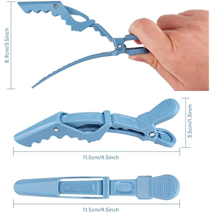 OBSCYON 10Pcs Plastic Non Slip Hair Clips for Women, Professional Alligator Hair Clips, Hair Styling Clips Sectioning Clips of Hair Salon - Image 2